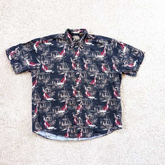 Natural Issue Hawaiian Camp Shirt Men's Medium - Picture 1 of 10